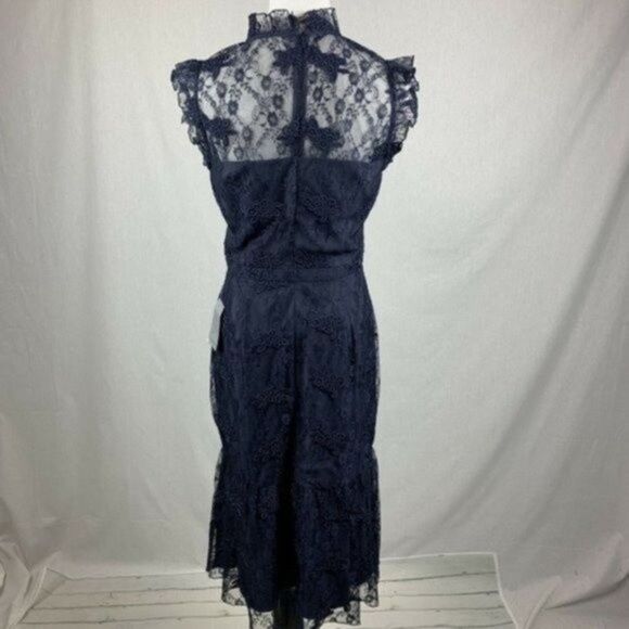 Chelsea28 Lace Ruffle Hem Short Sleeve dress - Picture 5 of 7